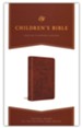 ESV Children's Bible--soft leather-look, brown with let the children come design