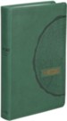 The Message Large-Print Deluxe Gift Bible--soft leather-look, green