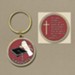 Graduation Key Ring, Gold Plated