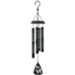 Flowers And Butterflies Black Sonnet Chime