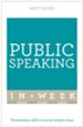 Successful Public Speaking in a Week: Teach Yourself / Digital original - eBook