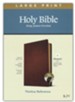 KJV Large-Print Thinline Reference Bible, Filament Enabled Edition--genuine leather, brown (indexed) - Slightly Imperfect