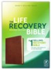 NLT Life Recovery Bible, Second Edition--soft leather-look, rustic brown