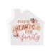 Many Hearts One Family House Shape Art