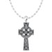 Celtic Cross Pendant, Sterling Silver, with 18 inch Sterling Silver Chain