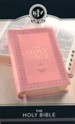 KJV Giant-Print Bible--soft leather-look, pink (indexed)