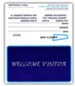 Welcome Visitor (Form WV7), Pkg Of 100