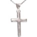 Simple Cross Pendant, Sterling Silver