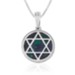 Round Pendant with Eilat Star of David