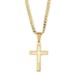 Cross, Cutout Cross, Necklace, Gold