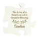 Personalized, Mini Puzzle Plaque, Love of Family,  White