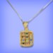 Twelve Tribes Breastplate, Gold-plated Necklace