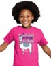 No Prob-Llama Is Too Big For Jesus Shirt, Pink, Youth Large