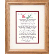 To My Daughter, Framed Sentiment   -     By: Larry Howland
