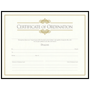 Deacon Ordination Certificate (pkg. of 6)