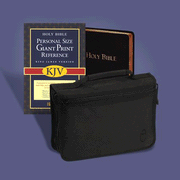 KJV Personal-Size Giant-Print Reference Bible with Bible Cover  - 