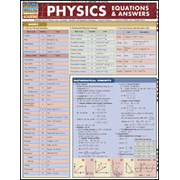 Physics Equations & Answers Chart   - 