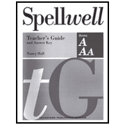 Spellwell A & AA Teacher's Guide and Answer Key   -     
        By: Nancy Hall
    
