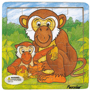 Monkey Wooden Jigsaw Puzzle   - 