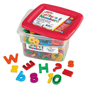 Multicolored AlphaMagnets & MathMagnets Set