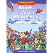 Words Are Wonderful, Book 1, Teacher's Edition (Homeschool  Edition)