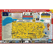 Pennsylvania Poster Map