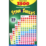 Star Smiles Value Pack superSpots/Shapes Stickers (2500 count)