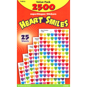 Heart Smiles SuperShapes Stickers
