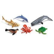 Jumbo Ocean Animals, Set of 6