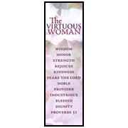 The Virtuous Woman Bookmarks (Proverbs 31), pack of 25   - 
