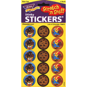 Lots of Chocolate, Large Round Scratch and Sniff Stickers (Chocolate)  - 