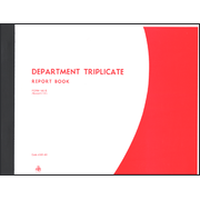 Department Triplicate Report Book, Form 180-S  - 
