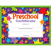 Preschool Certificate    - 