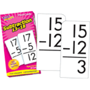 Subtraction 13-18 Flash Cards