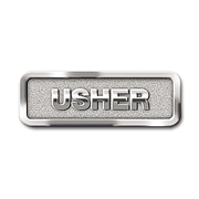 Usher Badge, Silver   - 