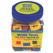 Tub of Word Tiles: 160-Piece Learning Set
