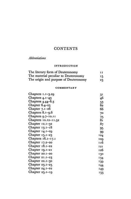 Table of Contents Preview Image - 2 of 9 - Deuteronomy: Old Testament Library [OTL] (Paperback)