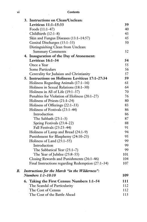 Table of Contents Preview Image - 3 of 13 - Westminster Bible Companion: Leviticus and Numbers