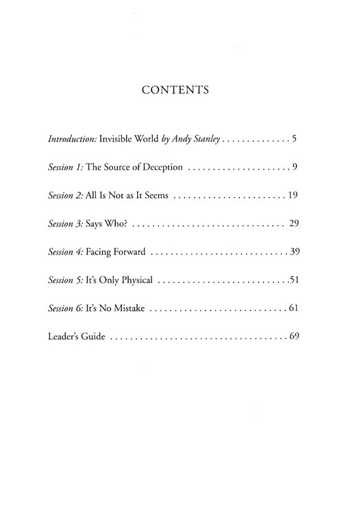Table of Contents Preview Image - 2 of 7 - Twisting the Truth Participant's Guide: Learning to Discern In a Culture of Deception