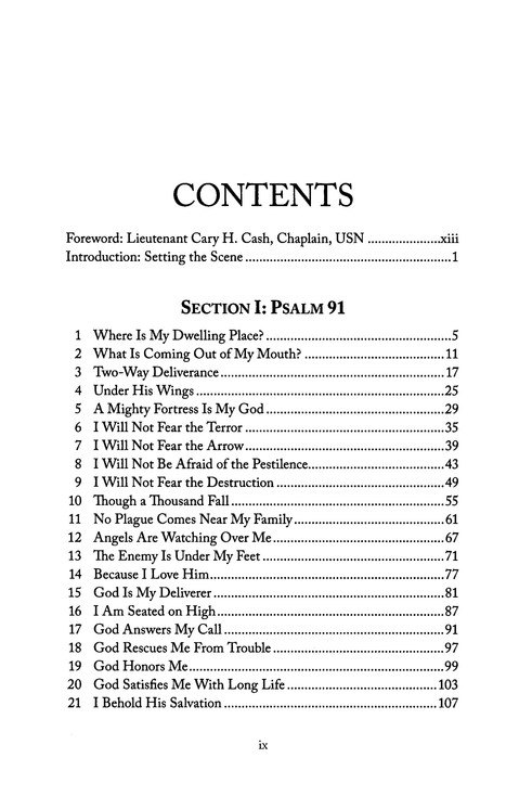 Table of Contents Preview Image - 2 of 10 - Psalm 91