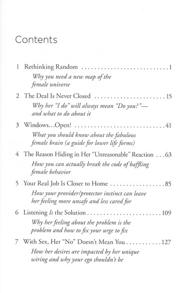 Table of Contents Preview Image - 2 of 11 - For Men Only, Revised and Updated Edition: A Straightforward Guide to the Inner Lives of Women