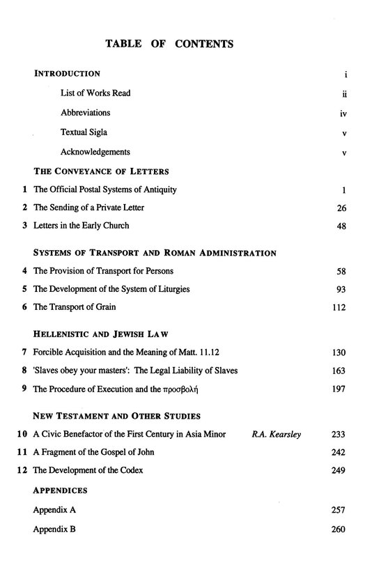 Table of Contents Preview Image - 2 of 8 - New Documents Illustrating Early Christianity, Volume 7