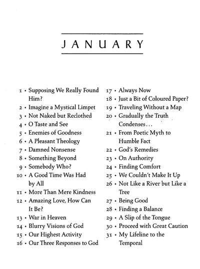 Table of Contents Preview Image - 3 of 8 - A Year with C.S. Lewis: Daily Readings from His Classic Works
