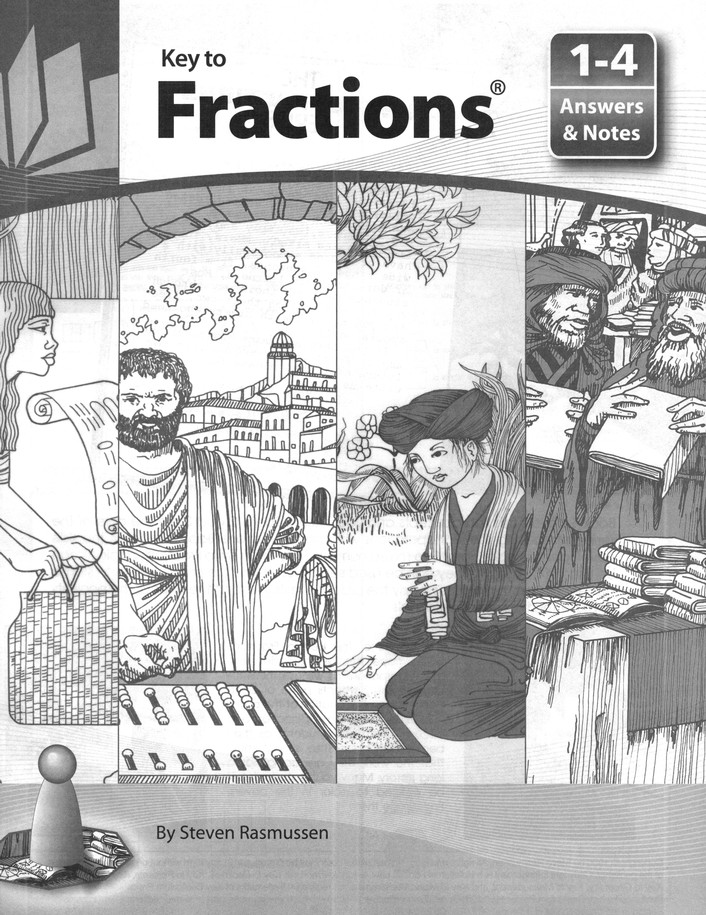 Front Cover Preview Image - 1 of 3 - Key to Fractions Answers and Notes for Books 1-4