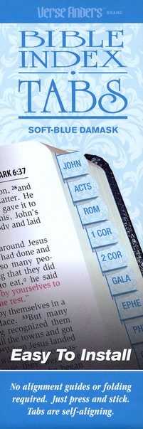 Verse Finder Bible Tabs, Horizontal, Blue