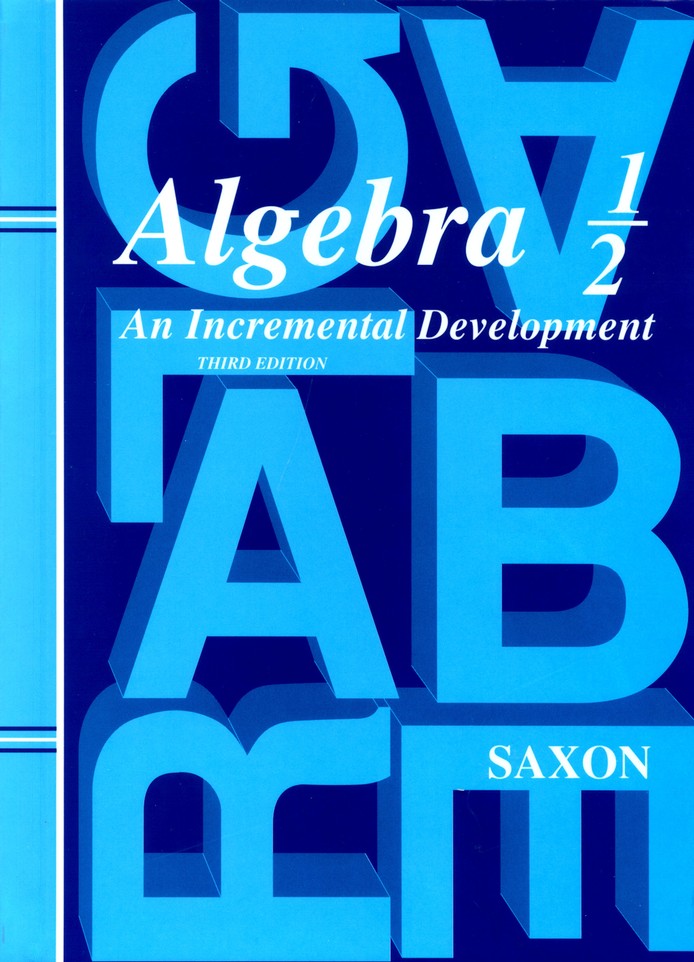 Algebra 1/2 Home School Kit, 3rd Edition 