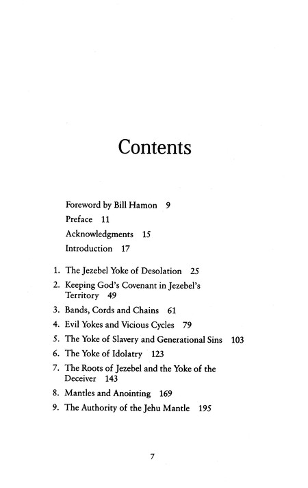 Table of Contents Preview Image - 2 of 7 - The Jezebel Yoke: Breaking Free from Bondage and Deception