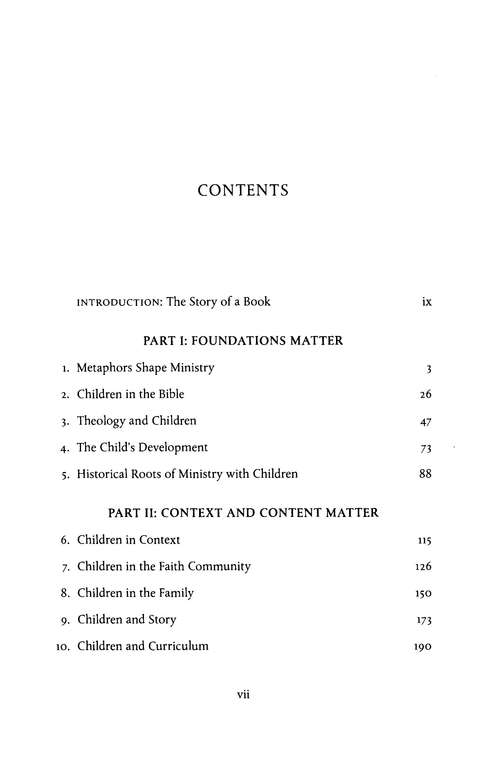 Table of Contents Preview Image - 2 of 8 - Children Matter