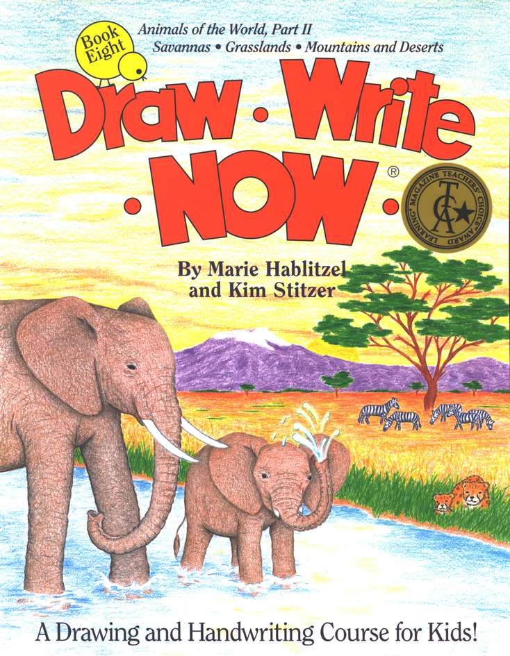 علم طفلك رسم و كتابة الحيوانات Draw Write Now, Book 8: Animals of the World, Dry Land