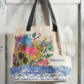 Watercolor: Blessed Tote Bag